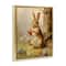 Stupell Industries Easter Bunny in Nature Floating Frame Wall Art